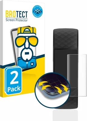 Produktbild von 2x BROTECT Fullscreen Schutzfolie für Fitbit Charge 4 Displayschutz Folie Fullcover Klar Transparent
