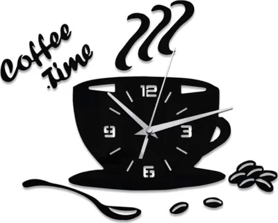 Produktbild von Kreative DIY-Küchenwanduhr aus Acryl, modernes Design, Kaffeetassenform, Wanddekoration, hohle Digitaluhr