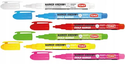 Produktbild von Toma TO-293 Kreidemarker 6 Farben für Tafeln & Glas
