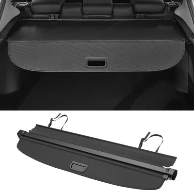 Produktbild von Auto ausziehbare Kofferraumabdeckung für Infiniti QX50 2019-2024 Heckkofferraumablage Gepäcksicherheitsschutzschirm, Leinwand, Glanzschwarz