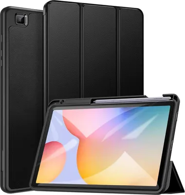 Produktbild von Hülle für Samsung Galaxy Tab S6 Lite 10.4 2020,Ultra Dünn Leicht Smart Cover,mit Stifthalter,mit Auto Schlaf/Wach Funktion,für Galaxy Tab S6 Lite 10.4 Zoll Tablet,Schwarz