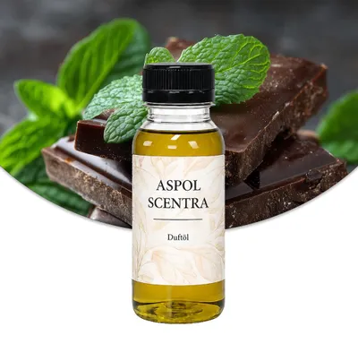 Produktbild von Aspol Scentra Minzschokolade UFIREADY Duftöl für Kerzen und Diffusoren 100 ml, KI-generiertes Bild