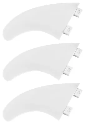 Productafbeelding van Surfplank Vinnen Set van 3 Plastic Thruster Vinnen Wit