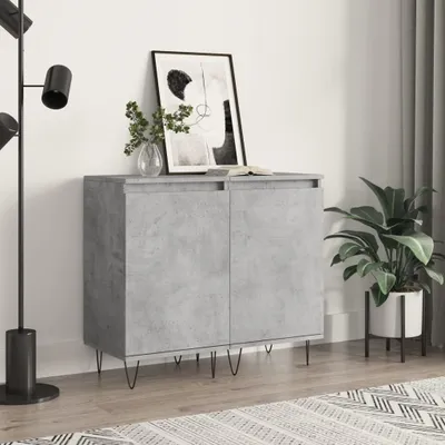 Produktbild von "2026 Promotion" Sideboards 2 Stk. - Anrichte - Betongrau 40x35x70 cm Holzwerkstoff - Kommoden CC29611