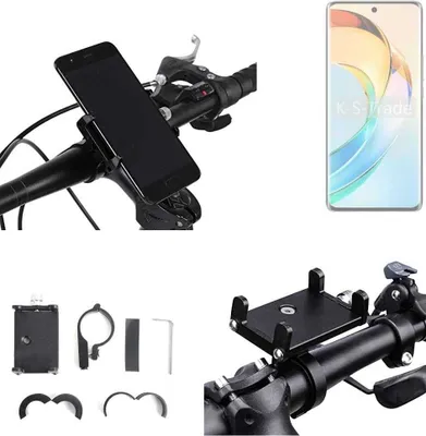 Produktbild von K-S-Trade Handyhalterung für das Fahrrad kompatibel mit Honor X9b Halter Lenkstange Fahrradhalterung Motorrad Bike Mount Befestigung Smartphone Handy