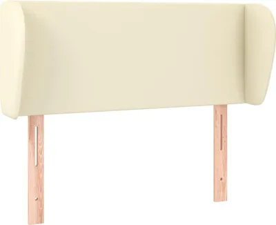 Obrázek produktu pro vidaXL Čelo postele s ušima krémové 83x23x78/88 cm Imitace kůže