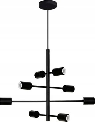 Image de Plafonnier lustre suspendu salon cuisine noir chambre loft moderne