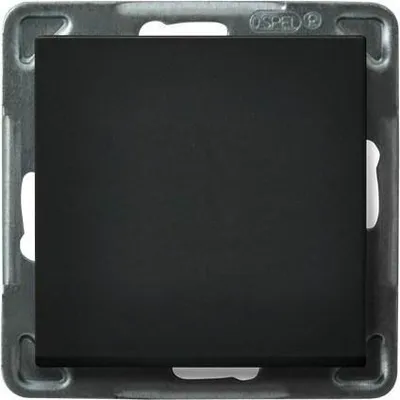 Image de Interrupteur unipolaire noir métallisé Ospel Sonata £P-1R/m/33