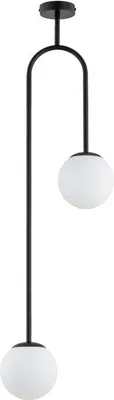 Immagine prodotto di Lampada a sospensione VECTOR nera 2xE14x10W in metallo, dimensioni: 108x15x33 cm, IP20, Alfa