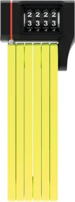 Produktbild von ABUS Faltschloss Bordo uGrip 5700C SH mit Halterung - Fahrradschloss mit Zahlencode und 5 mm starken Stäben - ABUS-Sicherheitslevel 7 - 80 cm - Lime