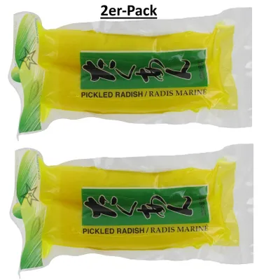 Produktbild von 2er-Pack LV ZHENG FOOD Eingelegter Rettich (halbiert) 350g