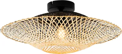 Produktbild von Orientalische Außendeckenleuchte Bambus 50 cm IP44 Rina