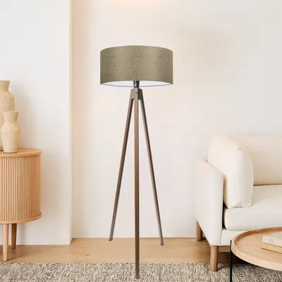 Produktbild von Opviq, AYD-3687, Stehlampe, STOFFKÖRPER, Sandbeige, 200 x 21 x 21 cm