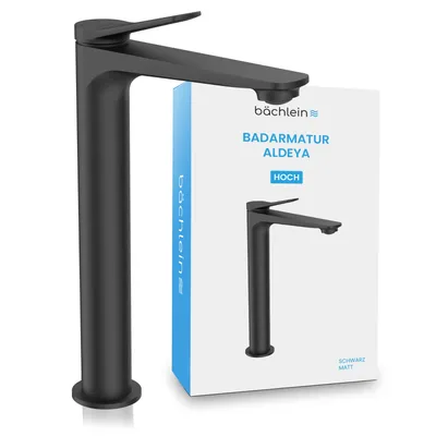 Produktbild von Badarmatur Aldeya hoch - schwarz matt