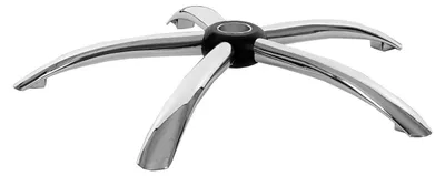 Produktbild von Fußkreuz 65 cm für Drehstuhl, Bürostuhl und Chefsessel, Chrom, Loch Ø 5 cm