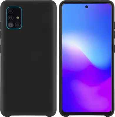 Produktbild von Samsung Galaxy A71 Black Back cover case - Silicone