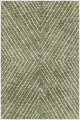 Produktbild von Conceptum Hypnose, Teppich 160x230 cm, 100% Polyester, grün, rutschfest, pflegeleicht
