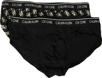 Obrázek produktu pro Pánské slipy CK CALVIN KLEIN 2-dílné balení bavlněné elastické viditelné strečové zboží NB2383O HIP BRIEF 2PK, 4PQ Connect logo print black / black, velikost S / IN 28-30 / cm.71-76, bavlna 95%,Elastan 5%