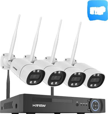 Image de Système de caméra de sécurité, résolution 5MP, support de vision nocturne, 4pcs caméra 5MP, Aucun