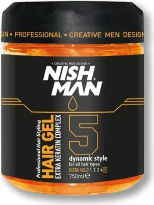 Produktbild von NISHMAN Hair Gel Dynamic Style 5 ultra hold 750 ml