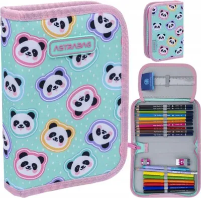 Produktbild von AstraBAG MINTY PANDAS Flip-Flap-Federmppchen mit Mine, AC11, 503025012