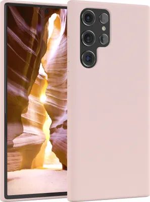 Produktbild von EAZY CASE Silikonhülle für Samsung Galaxy S22 Ultra 5G Silikon Backcover Schutz in Rosa