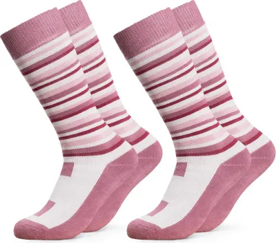 Produktbild von Occulto Kinder Skisocken 2er Pack (Modell Mondi) Rosa 35-38