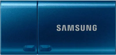 Produktbild von Samsung MUF-64DA, 64 GB, USB Typ-C, 3.2 Gen 1 (3.1 Gen 1), 300 MB/s, Kappe, Blau