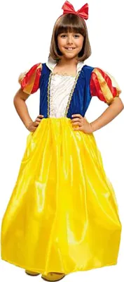 Immagine prodotto di Mamma Biancaneve Ragazze Costume Giallo 7-9 Anni Giallo 7-9 Anni