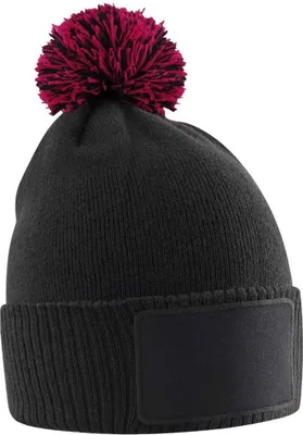 Produktbild von Beechfield - "Snowstar" Mütze für Kinder PC7862 (Einheitsgröße) (Schwarz/Rot)