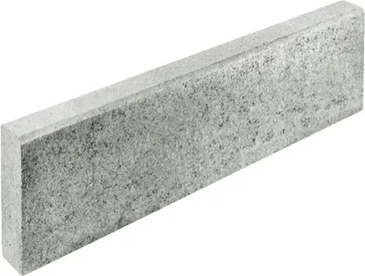 Produktbild von Beton Tiefbordstein grau einseitig gefast 100 cm x 8 cm x 40 cm