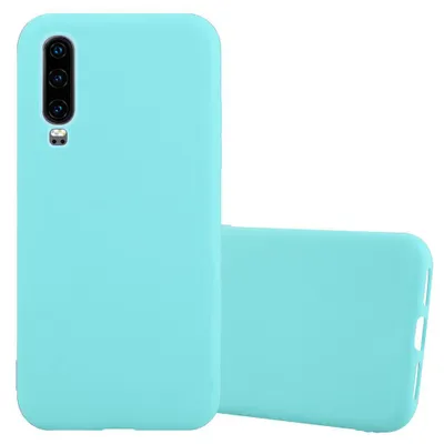 Produktbild von Cadorabo Hülle für Huawei P30 Schutzhülle in Blau Handyhülle TPU Silikon Etui Case Cover