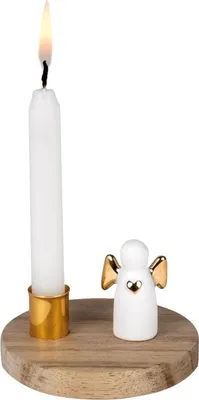 Produktbild von Räder Design Kerzenhalter Lichtgeschichten Schutzengel Weiß-Gold
