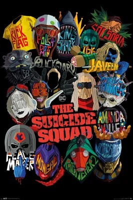 Produktbild von The Suicide Squad - Icons - Poster Plakat Druck - Größe 61x91,5 cm