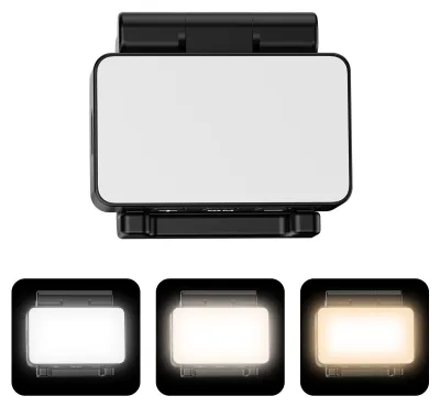 Produktbild von VRIG FD-08 Mini-LED-Videoleuchten – tragbares Fülllicht für Kameras, kompatibel mit DJI Pocket 3
