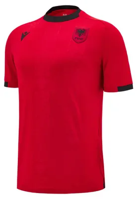 Produktbild von JS 120-132|Albanien macron Authentic Kinder Heim Trikot 40005149