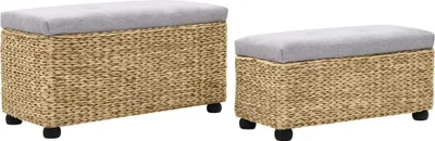 Obrázek produktu pro vidaXL Sada lavic 2 ks Sea Grass Grey