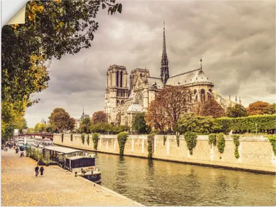 Produktbild von ARTland Wandbild, selbstklebend Paris Notre-Dame I Größe: 40x30 cm