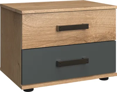 Obrázek produktu pro Nachtkommode >Malmö< (B/H/T: 52x40x38 cm) in Plankeneiche-Nachbildung