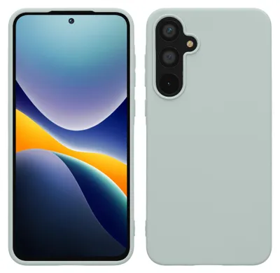 Produktbild von kwmobile Handyhülle für Samsung Galaxy A55 5G Hülle - TPU Case - Kabelloses Laden - Schutzhülle Cover in Cool Mint
