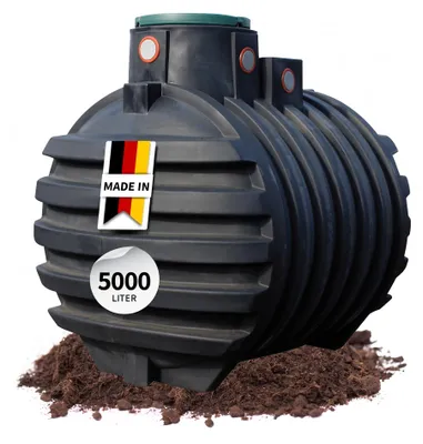 Productafbeelding van 4rain MONO ondergrondse regenwatertank 5000 L incl. tankafdekking, AI-gegenereerde afbeelding