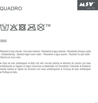 Produktbild von MSV Duschvorhang Quadro