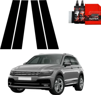 Immagine prodotto di Pellicola protettiva nera Grizz Protector 4in1 per montante B - Volkswagen Tiguan 2 (2016-2020)