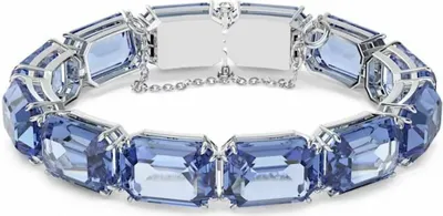 Produktbild von Swarovski "Millenia" Armband, Kristalle, blau, Rhodiniert 56