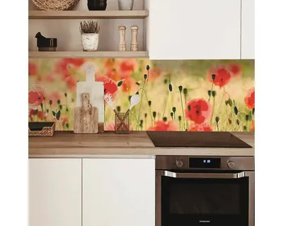Produktbild von Küchenrückwand mySpotti Profix Mohnet 160 x 60 cm PX-16060-1518-HB
