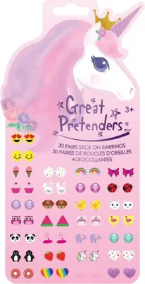 Produktbild von Sticker-Ohrringe – 30 Paar mit Tieren, Einhörnern und mehr