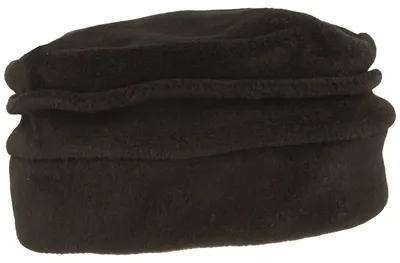 MtM warmer & weicher Stoffhut Fleece Wintermütze mit Biese in schwarz