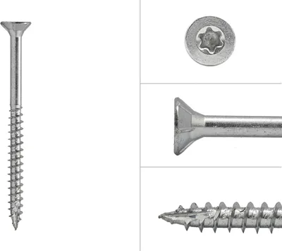Immagine prodotto di Viti da giardino zincate 4,5 x 70 mm Torx 20 con punta tagliente - Per 200 pezzi