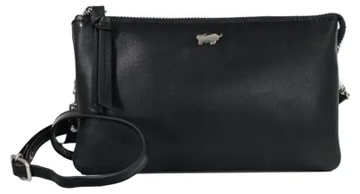 Immagine prodotto di Borsa a tracolla HANNA CLASSIC, borsa a tracolla nera da donna, in pelle