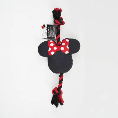 Image de Jouet pour chien Minnie Mouse - peluche grinçante et corde